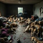 des dizaines de chiens entassés dans un appartement
