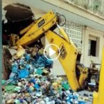 évacuation par grue d'un homme atteint du syndrome de Diogène à Prat de Llobregat