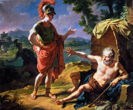 alexandre le grand et diogene